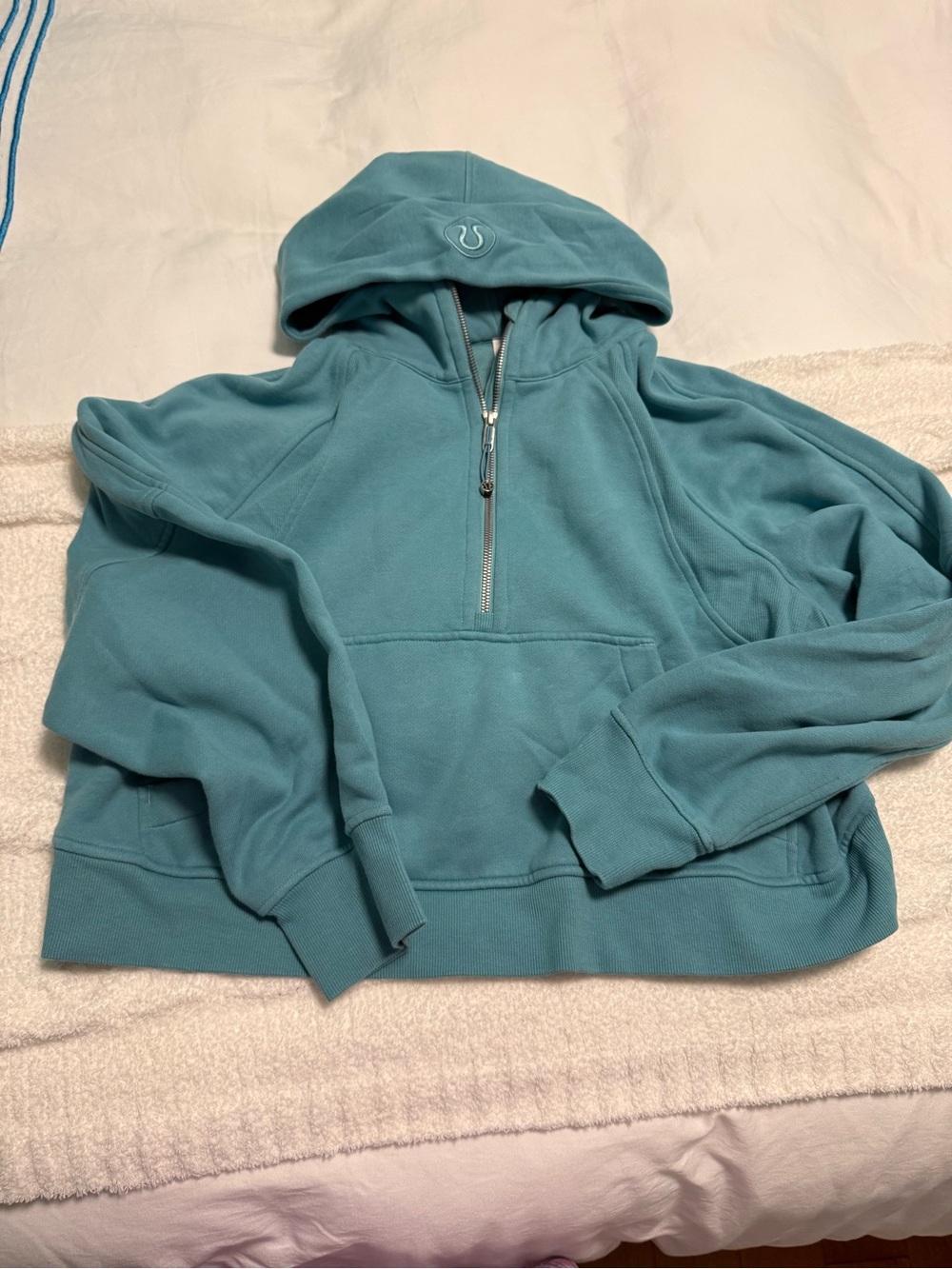 Lululemon Scuba Oversized Half-Zip Hoodie in Tidal Teal